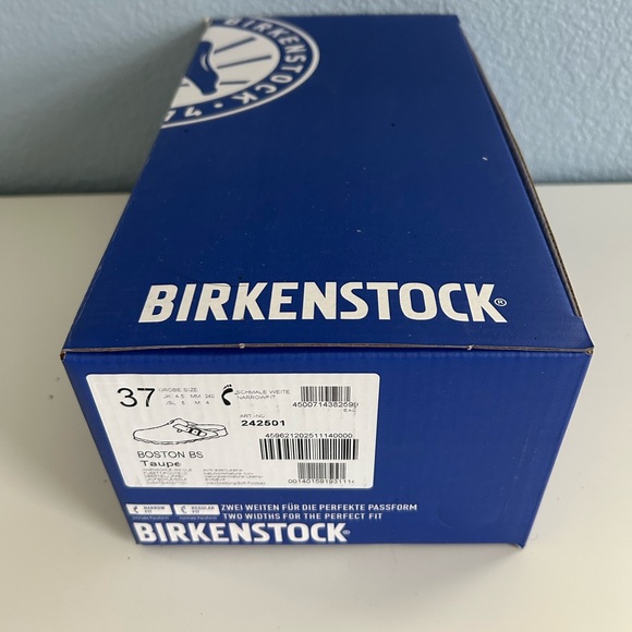 Taupe Grey Boston Birkenstocks Clogs - EU 37 - Picture 5 of 5